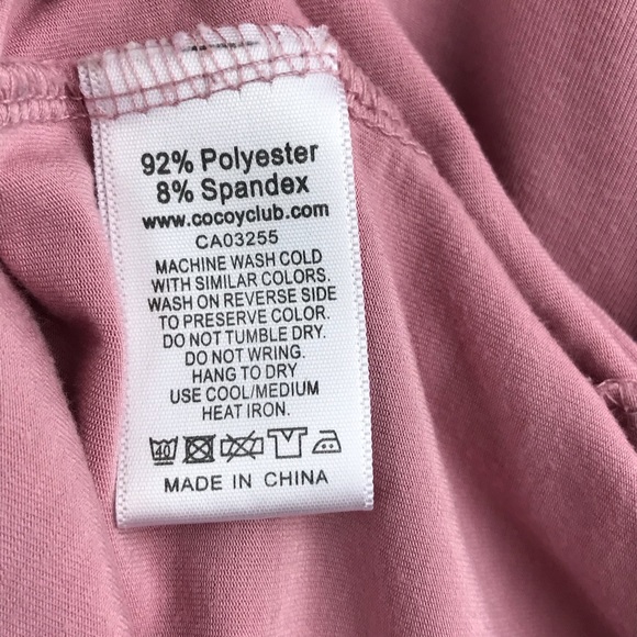 Coco Y Club Light Dusty Pink Tunic Top XXL, Scoop Neck, Cute Sleeves - Picture 9 of 9